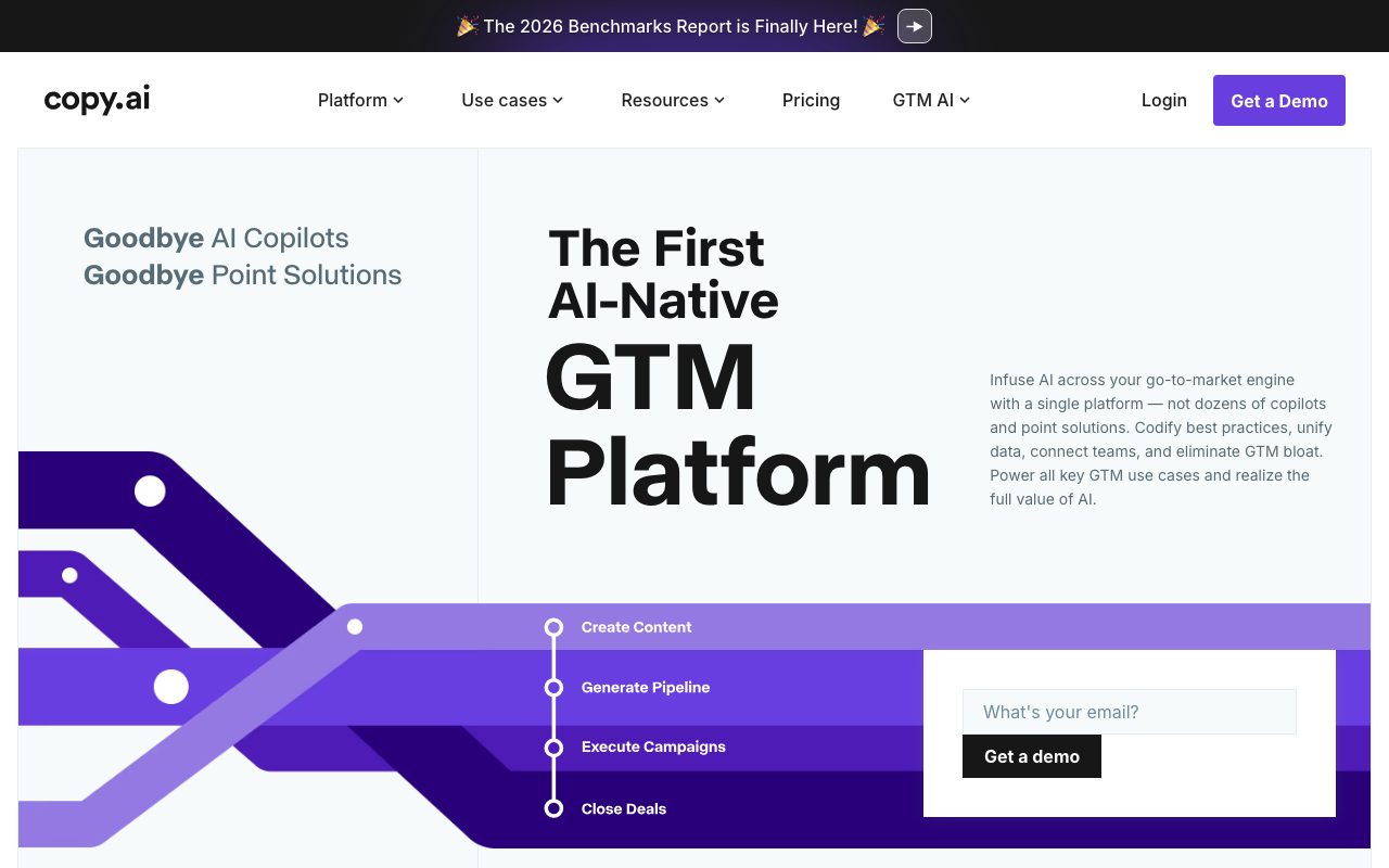 Copy.ai homepage screenshot captured 2026-09-02