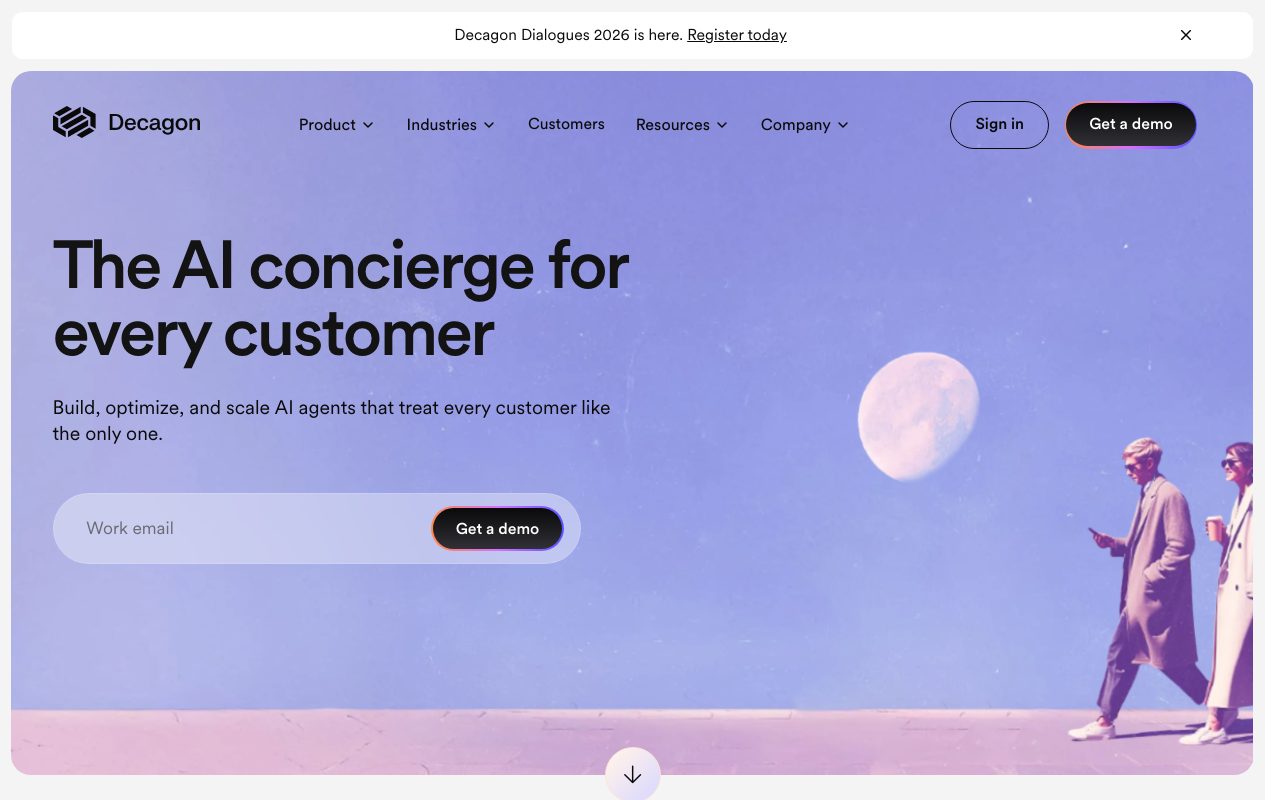 Decagon homepage screenshot captured 2026-09-08
