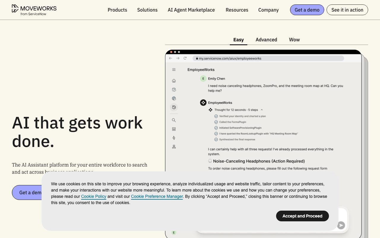 Moveworks homepage screenshot captured 2026-09-08